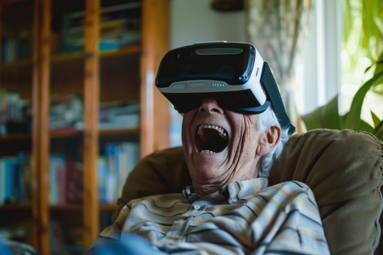 Quand des seniors essaient le porno VR